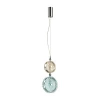ODEON LIGHT EXCLUSIVE 5416/13LD L-VISION ODL_EX23 144 хром/желтый/голубой металл/стекло Подвес LED 13W 4000K CARAMELLA