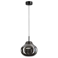 ODEON LIGHT 5097/4LC PENDANT ODL25 363 черный/дымчатый/металл/стекло Подвес LED 4W 4000K 388Лм VASO