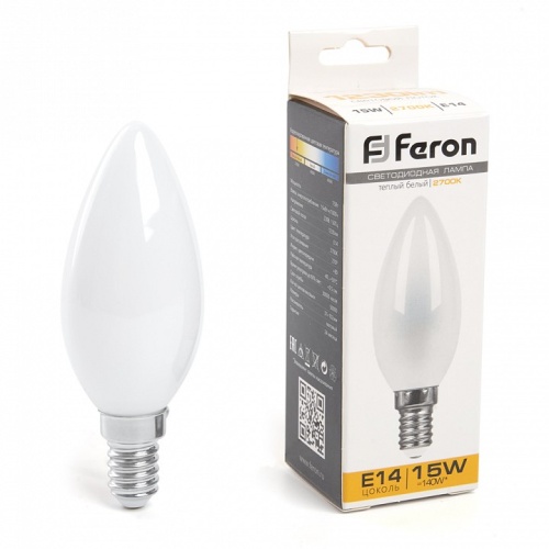 Лампа светодиодная Feron LB-717 E14 15Вт 2700K 38255 фото 4