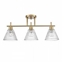 LUMION 8188/3C COMFI LN26 218 латунь/прозрачный, металл/стекло Потолочный светильник E27 3*60W 220V VIVIAN