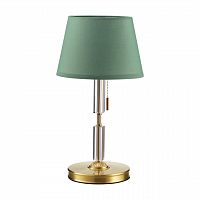 ODEON LIGHT EXCLUSIVE 4887/1T MODERN ODL_EX22 159 бронзовый/зеленый/абажур ткань Настольная лампа E27 1*60W LONDON