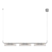 LUMION 8258/6 SUSPENTIONI LN26 286 серебро/прозрачный, металл/стекло Подвес G9 6*20W 220V TORONTO