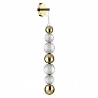 ODEON LIGHT 5008/13WL L-VISION ODL23 571 золотой/прозрачный/металл/акрил Настенный светильник LED 13W 4000K 700Лм CRYSTAL