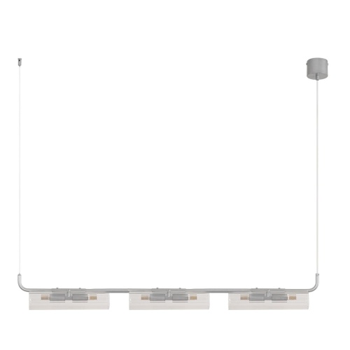 LUMION 8258/6 SUSPENTIONI LN26 286 серебро/прозрачный, металл/стекло Подвес G9 6*20W 220V TORONTO