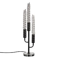 ODEON LIGHT EXCLUSIVE 5459/9TL L-VISION ODL_EX26 041 черный глянцевый/прозрачн./металл/стекло/хрустальное стекло Настольная лампа LED 9W (3*3W) 3000K 460Лм KOLOS
