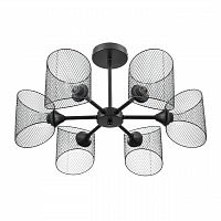 LUMION 8238/6C COUNTY LN26 310 черный металл Люстра потолочная Е27 6*60W 220V TIDINA