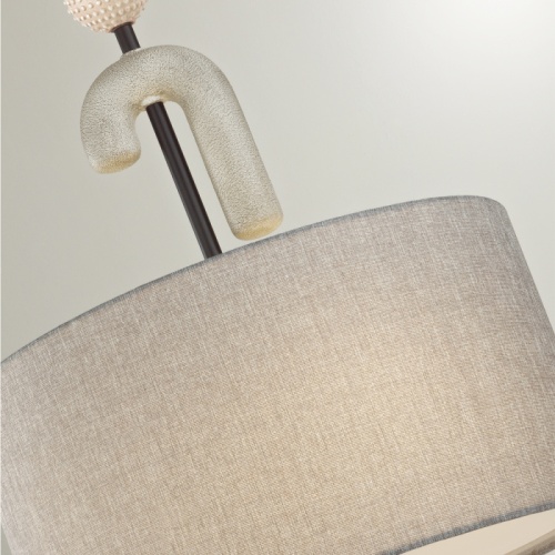 ODEON LIGHT EXCLUSIVE 5410/3 MODERN ODL_EX24 115 черный матов./серый/металл/полирезин/ткань Подвес E14 3*40W BAGEL фото 3