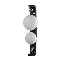 ODEON LIGHT EXCLUSIVE 5434/2W NATURE ODL_EX26 079 черный/золотистый/хром/металл/акрил/декор металл Уличный фасадный светильник IP54 G9 2*15W max LUMA