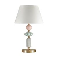 ODEON LIGHT EXCLUSIVE 4861/1TB CLASSIC ODL_EX22 133 золотой/раноцветн.керамика/абажур Настольная лампа E27 1*60W 4861/1TB CANDY