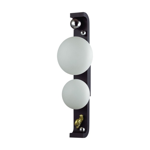 ODEON LIGHT EXCLUSIVE 5434/2W NATURE ODL_EX26 079 черный/золотистый/хром/металл/акрил/декор металл Уличный фасадный светильник IP54 G9 2*15W max LUMA