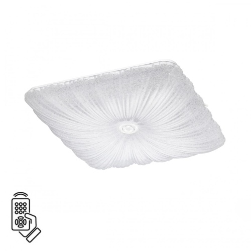 SONEX 7730/72L PIKO LED SN 000 Светильник металл/пластик/белый/прозрачный LED 72Вт 3000-6000K 490х490 IP20 пульт ДУ FORTUNA