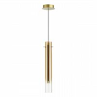 ODEON LIGHT 5061/5LB PENDANT ODL24 383 золотой/янтарный/металл/стекло Подвес LED 4W 3000K SHINY