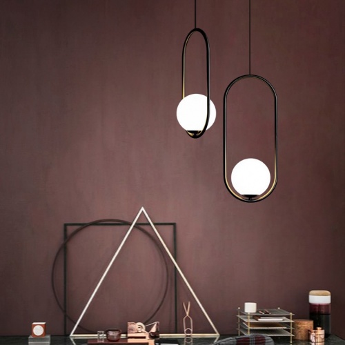 Подвесной светильник Matthew McCormick hoop 50 Black MILA Pendant фото 13