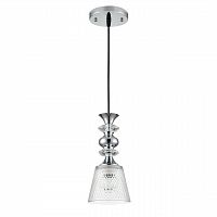 LUMION 8049/1A SUSPENTIONI LN26 392 хром/прозрачный металл/стекло Подвесной светильник E27 1*60W 220V MANOLA