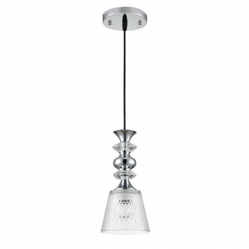 LUMION 8049/1A SUSPENTIONI LN26 392 хром/прозрачный металл/стекло Подвесной светильник E27 1*60W 220V MANOLA