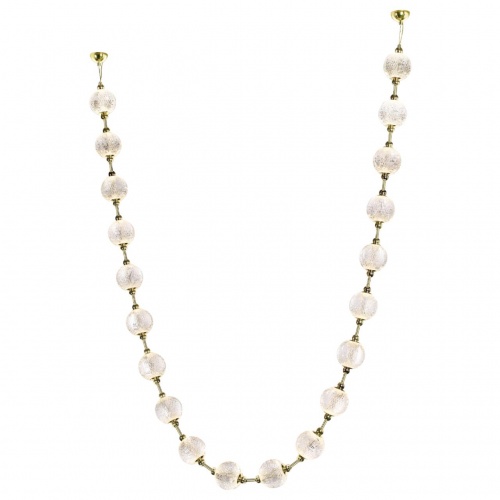 ODEON LIGHT 5008/80L L-VISION ODL23 575 золотой/прозрачный/металл/акрил Подвес бусы LED 80W 4000K 4400лм CRYSTAL