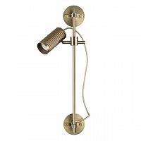 ODEON LIGHT 7013/1W HIGHTECH ODL25 477 Настенный св-к поворотный на 50°/180° металл/под латунь IP20 LED GU10 10W 220V MANCHESTER