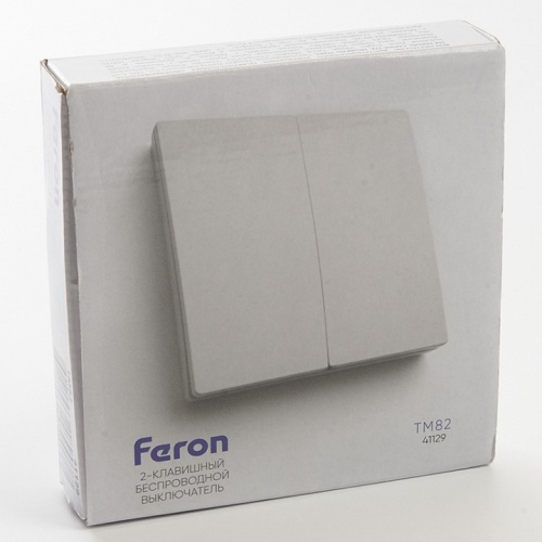 Выключатель беспроводной двухклавишный Feron Saffit TM82 41129 фото 4