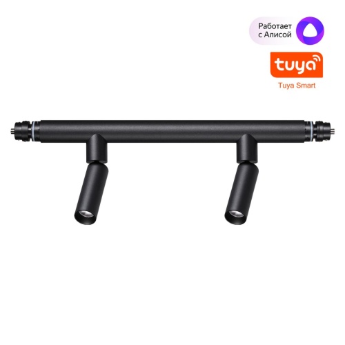 NOVOTECH 359373 KONST NT24 044 черный Светильник диммир. со сменой цв. температ. (управл. - пульт ДУ или прилож. Smart Life) IP20 LED 10W 48V 3000-6000К GLAT