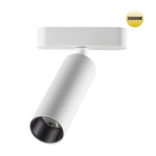 NOVOTECH 359257 SHINO NT23 191 белый Трековый светильник для низковольтного шинопровода IP20 LED 15W 48V 1275Лм 3000К SMAL