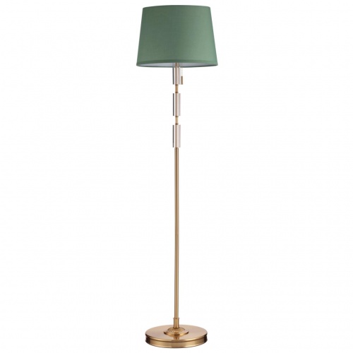ODEON LIGHT EXCLUSIVE 4887/1F MODERN ODL_EX22 159 бронзовый/зеленый/абажур ткань Торшер E27 1*60W LONDON