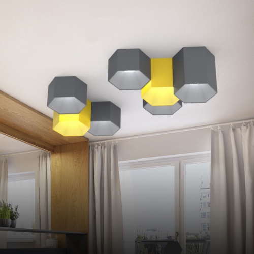 Потолочный светильник HEXAGON B H15 Blue фото 15 Потолочный светильник HEXAGON B H15 Blue фото 15