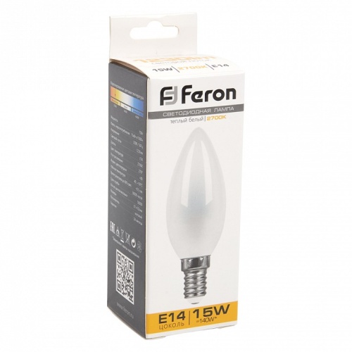 Лампа светодиодная Feron LB-717 E14 15Вт 2700K 38255 фото 2