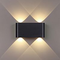 ODEON LIGHT 7191/4WL HIGHTECH ODL27 Настенный светильник черный браш./металл IP20 LED 4W 3000K 220V MAGNUM