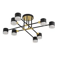 LUMION 8307/8C COMFI LN26 237 золотой/черный, металл Светильник потолочный GX53 LED 8*7W 220V LENIANA