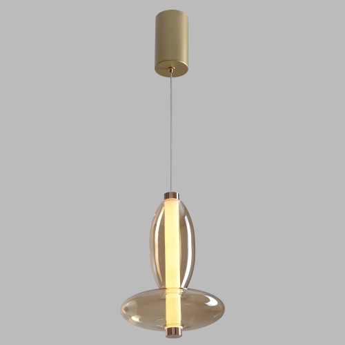 Светильник подвесной Crystal Lux QUASAR SP7W LED AMBER фото 4 Светильник подвесной Crystal Lux QUASAR SP7W LED AMBER фото 4