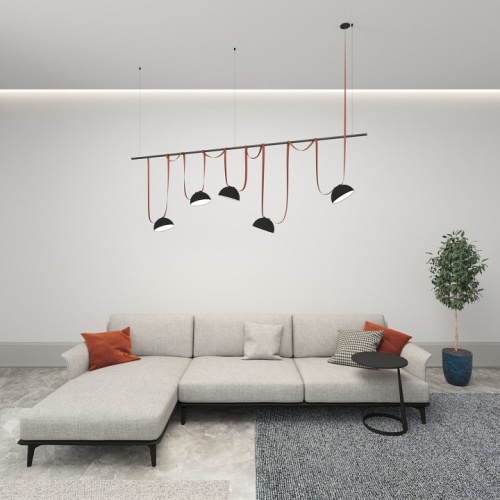 Накладной светильник Denkirs Belty Flow DK5660-BK фото 3 Накладной светильник Denkirs Belty Flow DK5660-BK фото 3