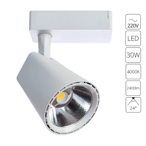 Трековый светильник Arte Lamp AMICO A1830PL-1WH Трековый светильник Arte Lamp AMICO A1830PL-1WH