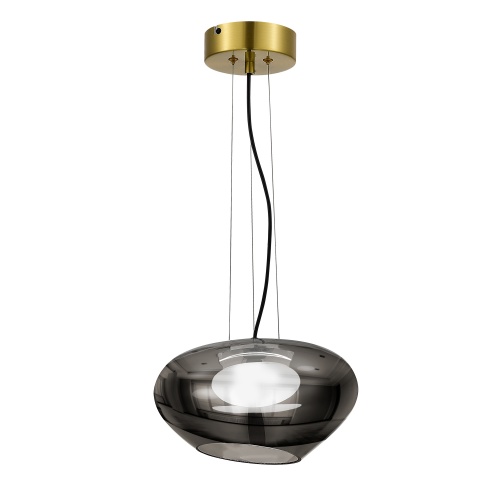 SL6019.303.01 Светильник подвесной ST-Luce Латунь/Дымчатый, Белый LED 1*10W 3000K