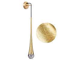 ODEON LIGHT 4278/1W L-VISION ODL21 241 прозрачн/золот фольг-ние Настенный светильник IP20 GU10 LED max 6W GOTA