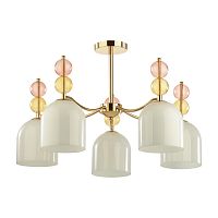 LUMION 4589/5C MODERNI LN26 148 золотой Люстра потолочная E27 5*40W 220V GILLIAN