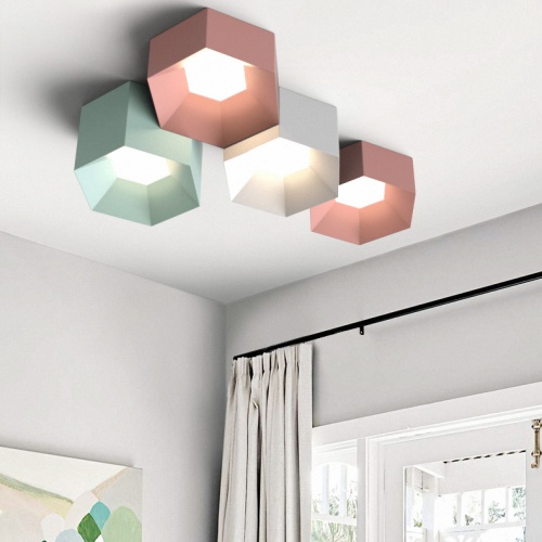 Потолочный светильник HEXAGON A H13 Light green фото 13 Потолочный светильник HEXAGON A H13 Light green фото 13