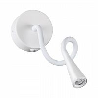 ODEON LIGHT 4255/3WL HIGHTECH ODL21 475 белый/металл Настен.светильник выкл на базе IP20 LED 3W 270Лм 3000K ODDS