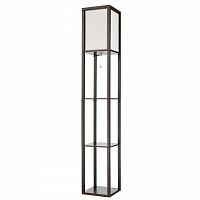 LUMION 8090/1F COMFI LN26 460 кофейный/белый, дерево/текстиль Торшер Е27 1*60W 220V PRACTIC