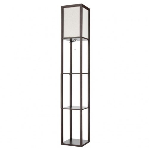 LUMION 8090/1F COMFI LN26 460 кофейный/белый, дерево/текстиль Торшер Е27 1*60W 220V PRACTIC