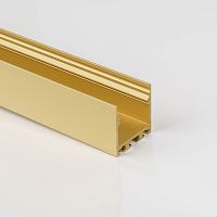 Подвесной/накладной алюминиевый профиль золотой LS.3535-G-R