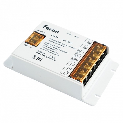Контроллер-регулятор цвета RGB с пультом ДУ Feron LD483 52098 фото 8