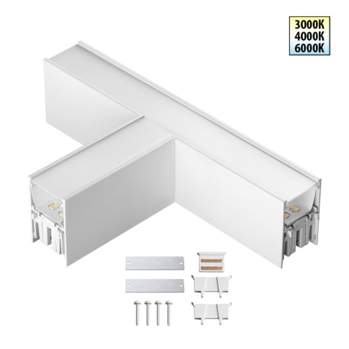 NOVOTECH 359610 OVER NT25 070 белый Светильник соединитель «Т» с переключ. цв. температуры IP20 LED 12W 220-240V 3000К\4000К\6000К FATTO