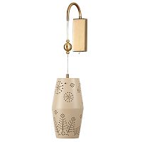 ODEON LIGHT EXCLUSIVE 5444/1W PENDANT ODL_EX26 031 бежевый/античная бронза/металл/керамика Бра с выкл. E27 1*40W KARELIA