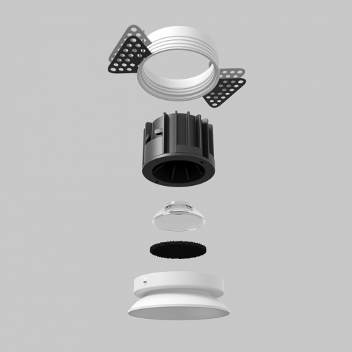Встраиваемый светильник Maytoni Technical Round DL058-12W2.7K-TRS-W фото 5 Встраиваемый светильник Maytoni Technical Round DL058-12W2.7K-TRS-W фото 5