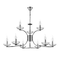 LUMION 8155/9 CLASSI LN25 000 хром, металл/стекло Люстра подвесная Е14 9*40W 220V LOLINA