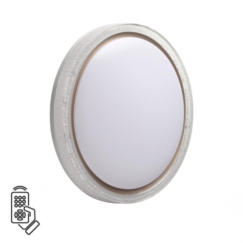 7781/DL MARON SN 000 Светильник пластик/белый/золот. LED 48Вт 3000-6000К D405 IP43 пульт ДУ KRISTY 7781/DL MARON SN 000 Светильник пластик/белый/золот. LED 48Вт 3000-6000К D405 IP43 пульт ДУ KRISTY