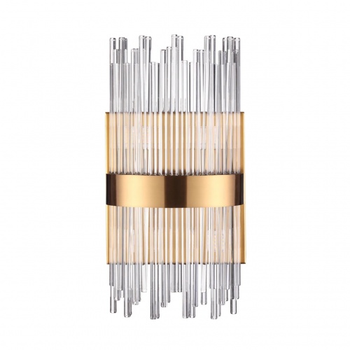 ODEON LIGHT 4722/4W HALL ODL20 647 бронзовый/стекло/прозрачный Бра G9 4*33W 220V FOCCO