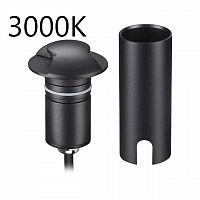 ODEON LIGHT 6662/2GL3 NATURE ODL25 691 черный/металл Встраиваемый грунтовый светильник IP67 LED 3W 3000K 75° 12V/24V WALD (нужен драйвер 357781/357782)