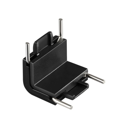 NOVOTECH 135271 SHINO NT24 109 черный Соединитель с токопроводом "Г" (потолок/стена) для низковольтного шинопровода IP20 24V EASY