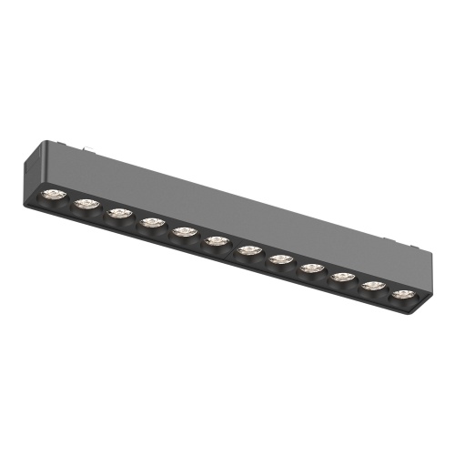 ST673.436.12 Магнитный трековый светильник Черный LED 1*12W 3000K 710Lm Ra>90 36° IP20 L230xW26xH24 48V